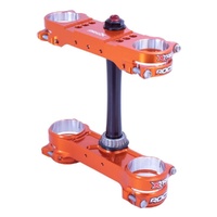 XTRIG Orange Triple Clamps ROCS Pro WP48 Offset 20-22mm KTM 250 XCF-W 2024-2026