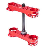 XTRIG Red Triple Clamps ROCS Tech Offset 14mm for Husqvarna TC 85 2025-2026