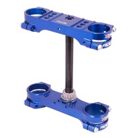 XTRIG Blue Triple Clamps ROCS Tech Offset 14mm for Husqvarna TC 85 2014-2024