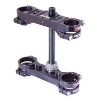XTRIG Black Triple Clamps ROCS Tech Offset 22mm for KTM SX-E 5 2021-2024