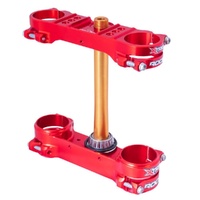 XTRIG Red Triple Clamps ROCS Pro Offset 20-22mm for Gas Gas EC 250 2021-2023