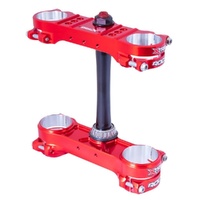 XTRIG Red Triple Clamps ROCS Pro Offset 20-22mm for Gas Gas EC 250 F 2021-2023