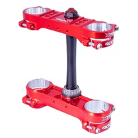 XTRIG Red Triple Clamps ROCS Pro Offset 20-22mm for KTM 250 XCF-W 2014-2023
