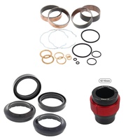 Complete Front Fork Rebuild Kit for Honda XR600R 1985-2000 56- With Driver