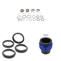 Complete Front Fork Rebuild Kit for Kawasaki KX250X 2021-2024 56- With Driver