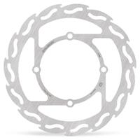 MotoMaster Flame Left Fixed Front Brake Disc for Kawasaki KX450F 2006-2014