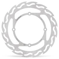 MotoMaster Flame Left Fixed Front Brake Disc for Honda CRM250 IMPORT 1991-1995
