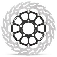 MM Flame Left Floating Front Brake Disc for Kawasaki KLV1000 EURO 2004-2005