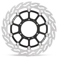 MotoMaster Flame Left Floating Front Brake Disc for Honda VTR1000 SP2 2002-2006