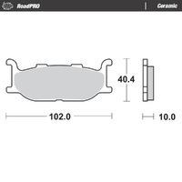 MotoMaster Front Brake Pads for CF Moto 300SR ABS 2020-2024 RoadPRO Ceramic 