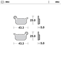 MotoMaster Front Brake Pads for Gas Gas MC-E 3 2024-2025 Nitro 