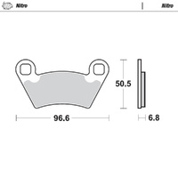 MotoMaster Front Brake Pads for Polaris 570 RANGER SP HD 2024 Nitro 