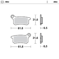 MotoMaster Front Brake Pads for Gas Gas MC 65 2021-2025 Nitro 