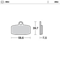 MotoMaster Front Brake Pads for Husqvarna TC85 SW 2014-2020 Nitro 