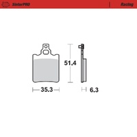 MotoMaster SinterPRO Racing Brake Pads ( 729-004-90711 )