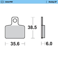 MotoMaster Front Brake Pads for Gas Gas MC 65 2005-2008 SinterPRO Racing GP 