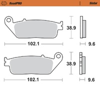 MotoMaster Front Brake Pads for Daelim ROADWIN 125 2008 RoadPRO Sinter 