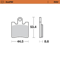 MotoMaster Front Brake Pads for Suzuki AN400 BURGMAN 2006 RoadPRO Sinter 