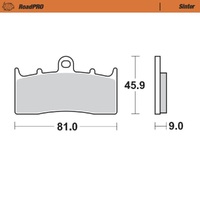 MotoMaster Front Brake Pads for BMW K1200 LT 2001-2006 RoadPRO Sinter 