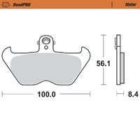 MotoMaster Front Brake Pads for BMW K100 RS 16 VALVE 1989-1993 RoadPRO Sinter 