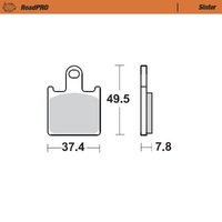 MotoMaster Front Brake Pads for Kawasaki ZX-6R NINJA 2007-2012 RoadPRO Sinter 