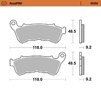 MotoMaster Front Brake Pads for Harley 1200 (XL1200C) CUSTOM 2011-2020 RoadPRO Sinter 