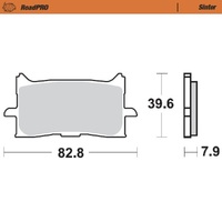 MotoMaster Front Brake Pads for Honda CRF1100L AFRICA TWIN ADVENTURE SPORTS (MAN/DCT) 2020-2024 RoadPRO Sinter 