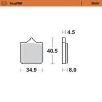 MotoMaster Front Brake Pads for BMW S1000 RR 2009-2018 RoadPRO Sinter 