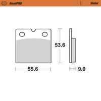 MotoMaster Rear Brake Pads for Moto Guzzi 1000 L SP 1985-1994 RoadPRO Sinter 