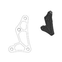 MotoMaster Front Caliper Adapter 260 for Honda CR85R 2003-2007