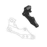 MotoMaster Caliper Adapter Rally/Dakar 298 Front for Yamaha WR250 1998-1999