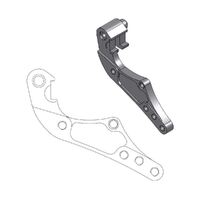 MotoMaster Caliper Adapter Rally/Dakar 298 Front for Husqvarna CR125 2009-2013