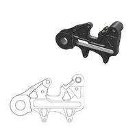 MotoMaster Caliper Adapter OS Rear for Husqvarna TE300 2018