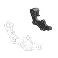 MotoMaster Caliper Adapter Rally/Dakar 298 Front for Honda CRF450RX 2022-2025