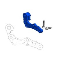 MotoMaster Blue Front Caliper Adapter 260 for KTM 450 XC-F 2013-2025