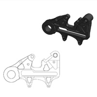MotoMaster Caliper Adapter OS Rear for Gas Gas MC 250F 2024-2025
