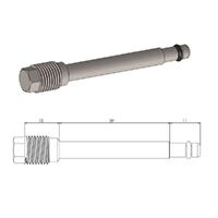 MotoMaster Brake Pad Pin Rear for Honda CRF450X 2005-2017