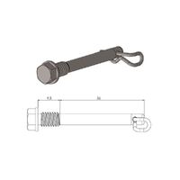 MotoMaster Brake Pad Pin Rear for Husqvarna TC85 BW 2014-2020