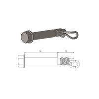 MotoMaster Brake Pad Pin Rear for KTM 85 SX 2004-2010