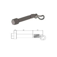 MotoMaster Brake Pad Pin Front for Husqvarna TC50 MINI 2018-2023
