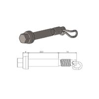 MotoMaster Brake Pad Pin 213046