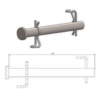MotoMaster Brake Pad Pin Rear for Husqvarna TC85 SW 2021-2025