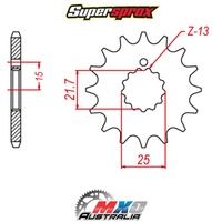 Supersprox Front Sprocket 13T for Kawasaki Z750 KZ750 FOUR CYL 1980-1983 >630