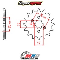 Supersprox Front Sprocket 12T for Honda Z50J 1977-1981 >420