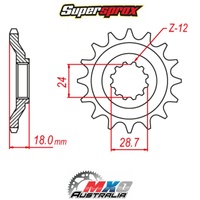 Supersprox Front Sprocket 15T for Kawasaki GPZ1100 UNI TRACK 1983-1985 >630
