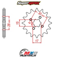 Supersprox Front Sprocket 16T for Honda CRF110F 2013-2021 >420