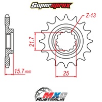Supersprox Front Sprocket 16T for Kawasaki ZX-6R ZX600 1998-2001 >525