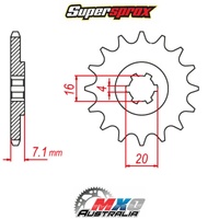Supersprox Front Sprocket 10T for Kawasaki KSF80 2003-2006 >520