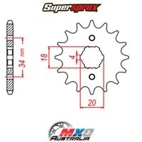 Supersprox Front Sprocket 13T for Honda CT125 1977-1989 >428