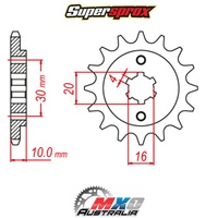 Supersprox Front Sprocket 14T for Cagiva 125 PLANET 1999-2005 >520